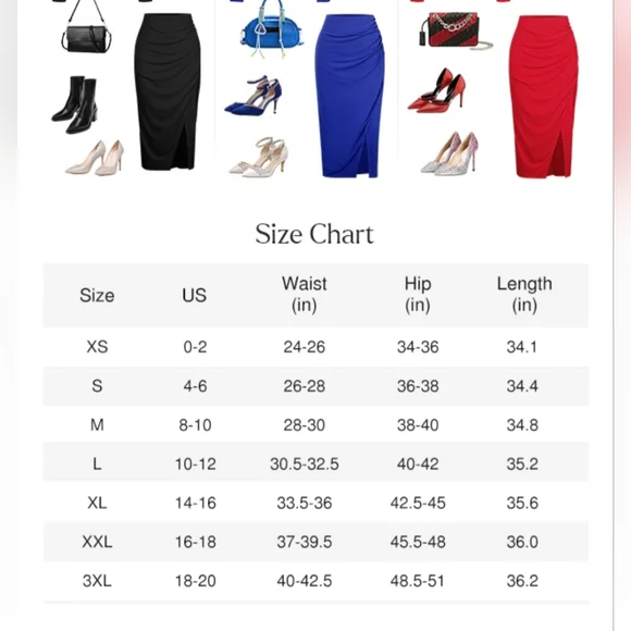 SOLD Popilush Shapewear Midi Skirt #868 - Picture 10 of 10